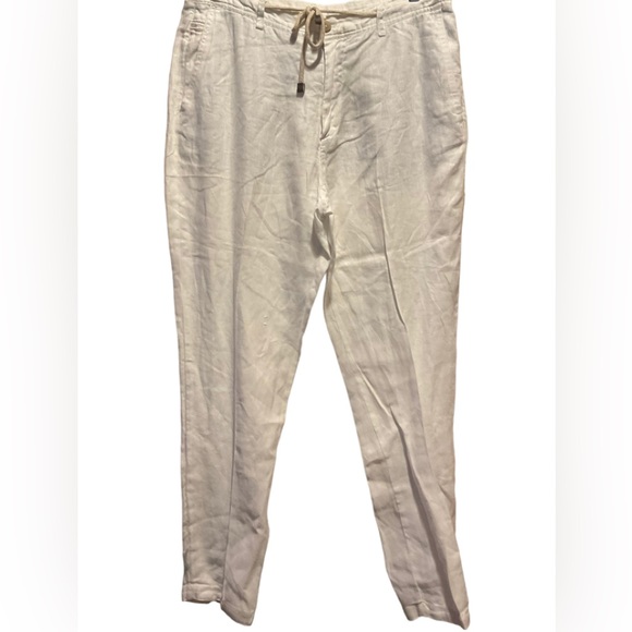 Zara Pants & Jumpsuits Zara White Linen Pants Poshmark
